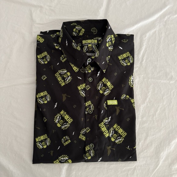Dixxon Flannel "The Frankenstein" Size Large Horror Party Shirt Short Sleeve - Picture 10 of 10